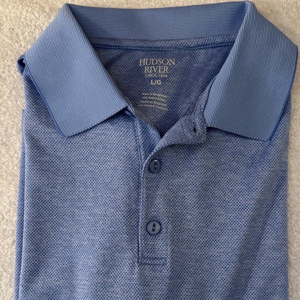 Hudson River Heritage Classics Short Sleeve Performance Polo Golf Shirt